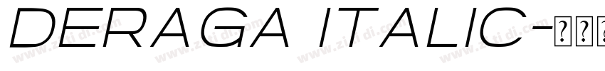 Deraga Italic字体转换